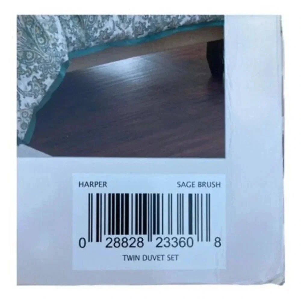 Bluestone Court Harper Twin Duvet Cover Pillow Sham Set‎ Sage Brush New Open Pkg